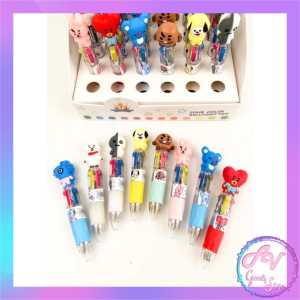 1PCS PULPEN 4 WARNA MINI KARAKTER 881 / 1BUAH PULPEN MINI 4IN1 CETEK 4WARNA