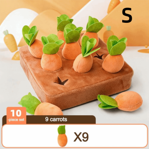LYMEDIA Removable Carrots Carrot Snuffle Mat Mental Stimulation Stress Relief Foraging Slow Feeder Interactive Feeding Dogs Chew Toys Puppy