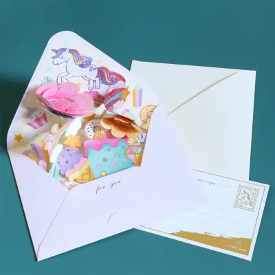 ✨SG✨Greeting Card 3D Flower Greeting Card With Envelope Wishes Christmas Teachers Day Blessing Cards Gift Card