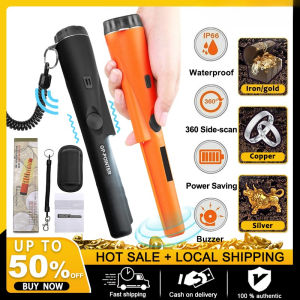 High-Sensitivity Metal Detector With Illumination 360° All-Round Detection  Handheld Detector Automatic Pinpointing Gold Silver Detection Built-in led Lights Gold Silver Detector Scanner