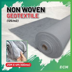 (FULL BUNDLE SIZE 25M X 4M) THE ORIGINAL TENCATE TS20 NON WOVEN GEOTEXTILE GREY/WHITE / SOIL STABILIZE / SOIL SEPARATOR