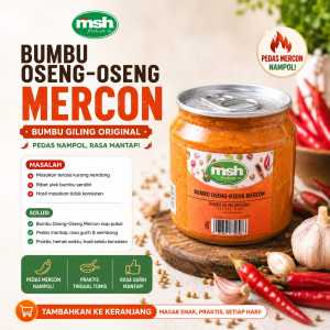 Bumbu Oseng Oseng Mercon 190 gr Bumbu Oseng Oseng Siap Masak Anti Ribet Bumbu Oseng Oseng NON MSG