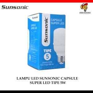Lampu Bohlam Sunsonic Capsule Super LED 4 Watt Tipe 5  Cahaya Putih Energy Hemat