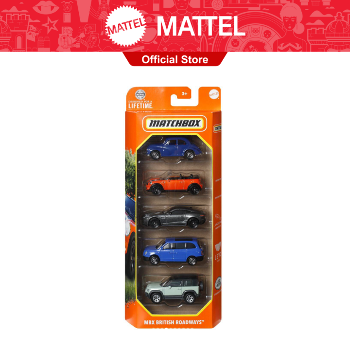 Matchbox Hero City 5 Car Pack Die-cast Vehicle British Roadways Toy Car for Collectors and kids