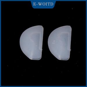 【E-WOITD】 แผ่นแปะจมูกแว่นตาบางๆ1คู่แผ่นติดจมูกซิลิโคนกาวแผ่นจมูกใสกันลื่น