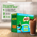 MILO Zero Added Table Sugar Powdered Choco Milk Drink 26g - Pack of 10. 