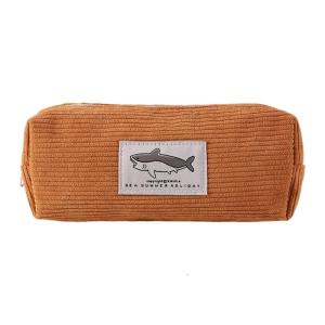 Pen Case Lovely Shark Pencil Bag Pencil Case Pen Bag Embroidery Pen Organizers Cosmetic Bag
