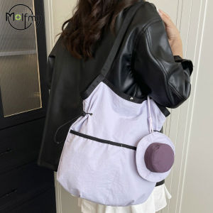 Handbag Women Nylon Eco Bag for Women Large Capacity Detachable Coin Purse Casual Shoulder Crossbody Bag for Work 에코백 New2026