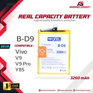 WIXEL Baterai B-D9 Vivo V9 / V9 Pro / Y85 BD9 Real Capacity Batre Batrai Battery Handphone HP Dual IC Protection Ori Double Power Original