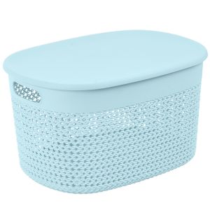 Rổ đan nắp Nhật HOKORI nhựa VIỆT NHẬT cao cấp - Đựng thực phẩm vật dụng đồ chơi cho bé - Chính hãng 3326