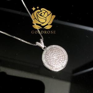 Kalung Titanium BLD01 lapis emas 18k ANTI KARAT permata crystal swarovski perhiasan mewah
