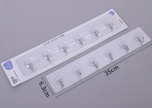 Thanh 6 Móc Dán Tường Siêu Dính Treo Đồ Nhà Tắm Nhà Bếp Tủ Quần Áo Tiện Lợi