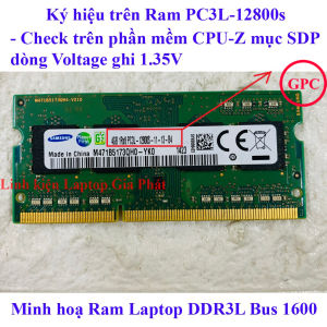 RAM Laptop 4GB DDR3 Bus 1333 Bus 1600 (Ram Laptop PC3 - 4G) hàng bóc máy đã qua sử dụng