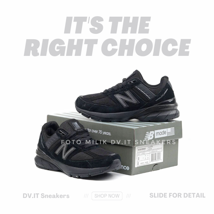 Balance 990v3 New Balance V5 990 Sepatu Sneakers Olahraga Running