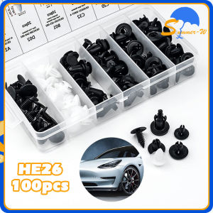 100PCS Baut Rivet Mobil Universal/Clip Trim Kit Mobil/Car Push Pin Fasteners/Car Retainer Clips Kit Auto Fastener Rivet Clips
