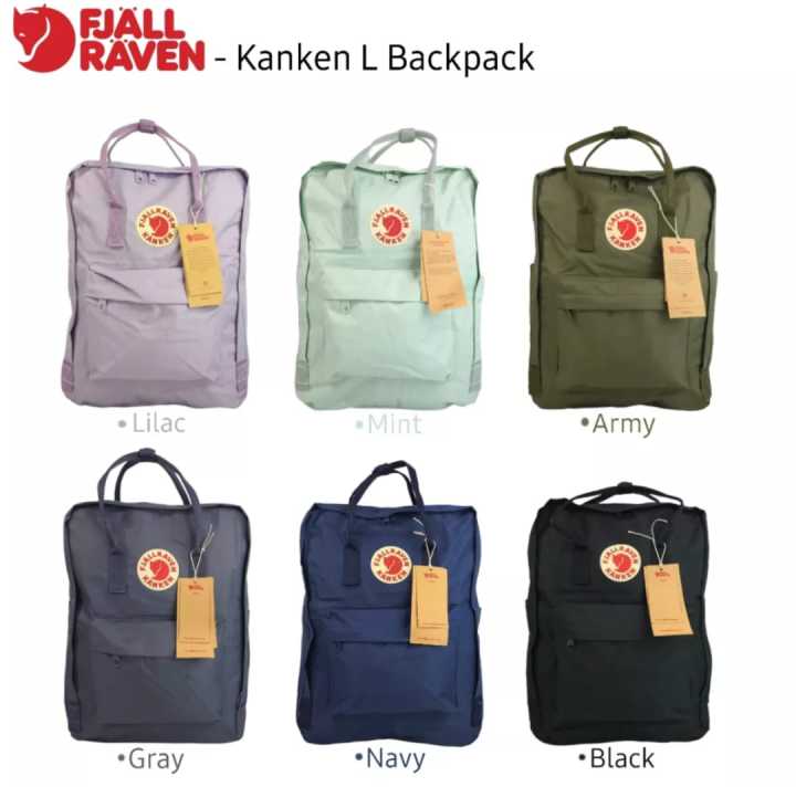 Tas Ransel FJALLRAVEN KANKEN Unisex Import Logo Reflective Cahaya
