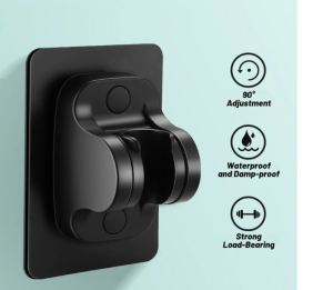 HW012- Wall Bracket Adjustable Shower Head Holder Home Shower Residential Bathroom Fast Installation Strong Adhesion