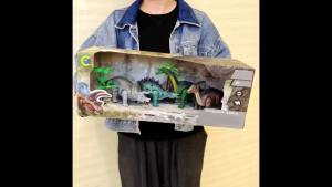 Dinosaur World Kinetic Play Set Walking Cute Animal Toys Moving Dinosaur Educational Toys Interactive Playsets for Kids