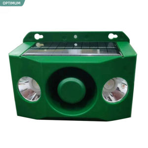 【OPTIMUM】Outdoor Solar Powered Ultrasonic Animal Repeller Yellow Badger Dog Cat Repellent Ultrasonic Wave Bird Deterrent Sound Wave Device