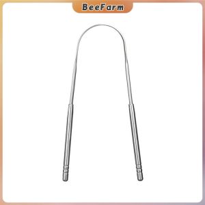 B.F. Stainless Steel Tongue Cleaner Portable Tongue Scrapers Brushes for  Fresher Breath