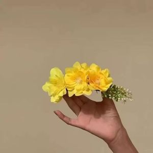 Jjt Handmade Hoa Lược chải tóc cho phụ nữ hoa màu hồng tinh tế hoàn hảo cho các buổi biểu diễn khiêu vũ và chụp ảnh