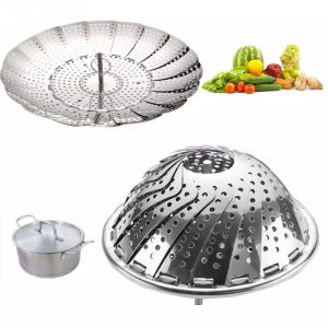 MIKO STEAMER / Kukusan Stainless Flexible (15 to 25cm) - Steamer Alat Kukus Serbaguna