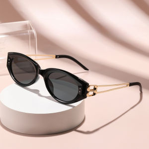 JN IMPRESSION Fashion polarized cat-eye sunglasses for women high-end Korean cross-border slim black sunglasses anti-ultraviolet sunglasses