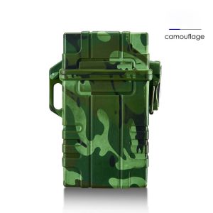 20 Cigaretts Capacity USB Rechargeable Cigarett Lighter Portable Outdoor Waterproof Rechargeable Cigarett Case Waterproof Windproof