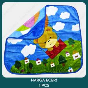 Selimut Bayi C’Bryan Ukuran 90x90 cm With Hood Topi Jumbo Premium Double Fleece Bulu Halus