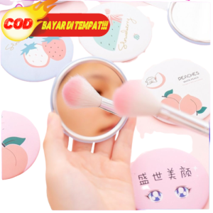 Cermin Makeup Mini Portable Motif Kartun Warna-Warni