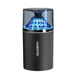 NEXTYOO Colorful Volcano Air Humidifier 350ML Aromatherapy Air Humidifier Portable Flame Volcano Mini Spray Humidifier For Car Office