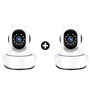 BUY 1 TAKE 1 V380 Pro 3/5 Antenna CCTV Camera 1080P Wifi Connect To Cellphone IP Security Camera Night Vision 360° Automatic Tracking Remote Surveillance Camera With Alarm