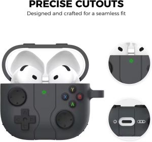 Ốp silicone mềm thiết kế máy game 3D cho AirPods 5/4