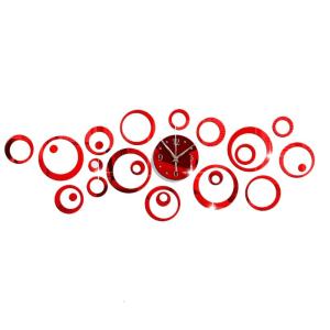 Lớn Hình Học tường tự làm Đồng Hồ 3D Quartz không phát ra tiếng đồng hồ treo tường Nhãn dán trang trí Cho trang trí văn phòng làm việc