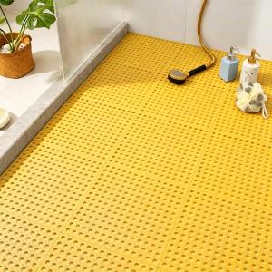 LAIMA Bath Mat 31x31cm Mat Anti-Slip Bathroom Mat Square PVC Waterproof Mat DIY Bathroom Floor Shower Mat Kitchen Mat