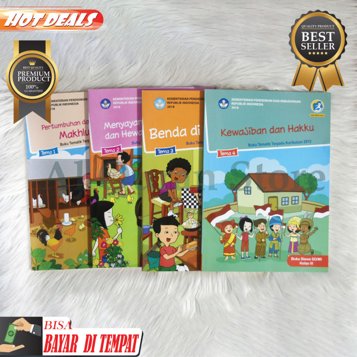 Buku Siswa Kelas 3 SD/MI Tema 1 2 3 4 Kurikulum 2013 Revisi 2017