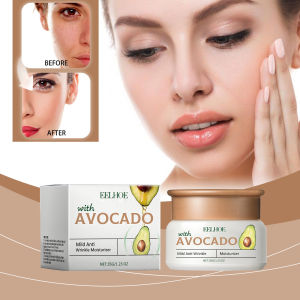 EELHOE Original African Anti-Wrinkle Moisturizer With Avocado Improve The Dry Skin Deep Hydrating Face Cream Skin Care Avocado Anti-Cracking Day Cream Dry Skin in Winter Moisturiser Face Cream Anti-aging Anti-Wrinkle Deep Hydrating