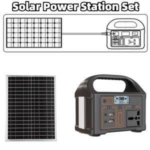 Solar Power Station 150W 220V for Home Blackout Backup Portable Solar Generator for Fan/Light/Phone