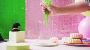 24pcs Reusable Plastic Drinking Straws Crazy Wizard Party Favors Straws Wizard Hat Shape Green and Pink Colors for Themed Party Decor Witch Birthday Supplies