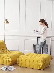 Single Sofa Chair Fabric Balcony Study Lazy Caterpillar Leisure Chair