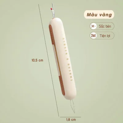 Dụng cụ xỏ kim và tháo đường may đa năng hai trong một dùng để xỏ chỉ may gia dụng