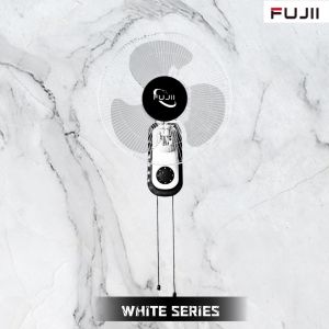 FUJII 16 inches Wall Fan/ Kipas Dinding with 3 AS Blades - 3 Speeds Powerful 50W Black/White Series kipas