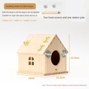 Parrot Swallow Thrush Bird Wooden Cage Residential Incubation Nest Birds Habitats Accessories