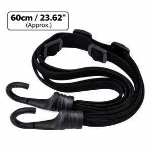 60cm 90cm with 2 Hooks Motorcycle Retractable Helmet Luggage Elastic Rope Strap Helmet Fixing Cargo