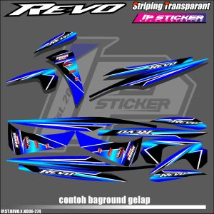REVO X (COD) STIKER STRIPING MOTOR HONDA REVO X - STIKER LIST GRAFIK SIMPLE WARNA VARIASI DESAIN RACING HOLOGRAM DAN TRANSPARAN BISA COD IP.KODE-274