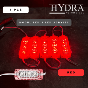 LED MODUL COB 3 ACRYLIC 3 WATT 12 VOLT - 24 VOLT / LAMPU LED MODUL SERBAGUNA UNIVERSAL 3 MATA COB LED / MODUL LED 3 COB LED 24 VOLT MOTOR MOBIL