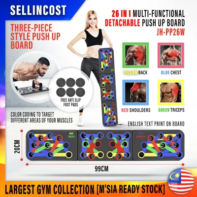 SellinCost Premium Power Press Pushup Push Up Board Gym Fitness Press Board Chest shoulder Tricep Bicep Six Pack Muscle Building Workout Home Gym Equipment PP15 / PP25 / PP26W / PP35 高级俯卧撑板
