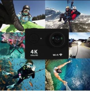 4K 1080P Action Camera Waterproof Ultra HD Wifi Action Camera With Waterproof Housing Sports Video Action Camera Outdoor Professional Action Camera for Bicycle Diving Motorcycle Helmet Camera
