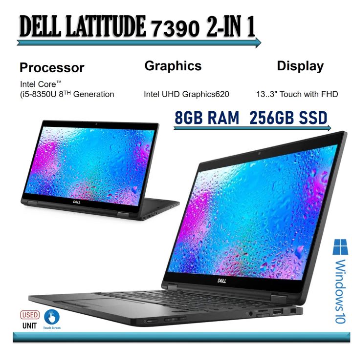 DELL LATITUDE 7390 2 IN 1 PREMIUM LAPTOP, 13.3 inch FHD Touchscreen