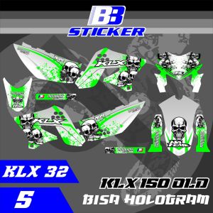 Striping KLX Lama Stiker KLX Lama KLX 150 SPAKBOR BELAKANG PENDEK Klx 32